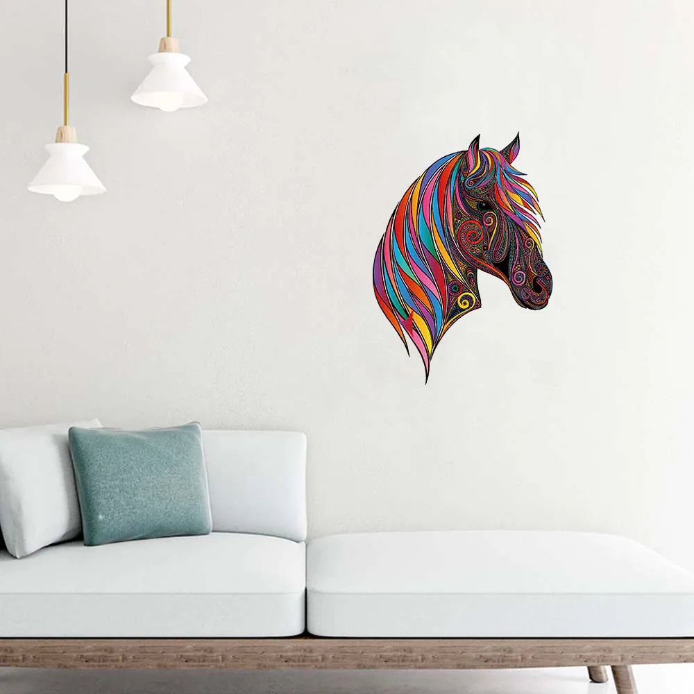Houten figuren puzzel paard betoverend cadeau voor kinderen en volwassenen