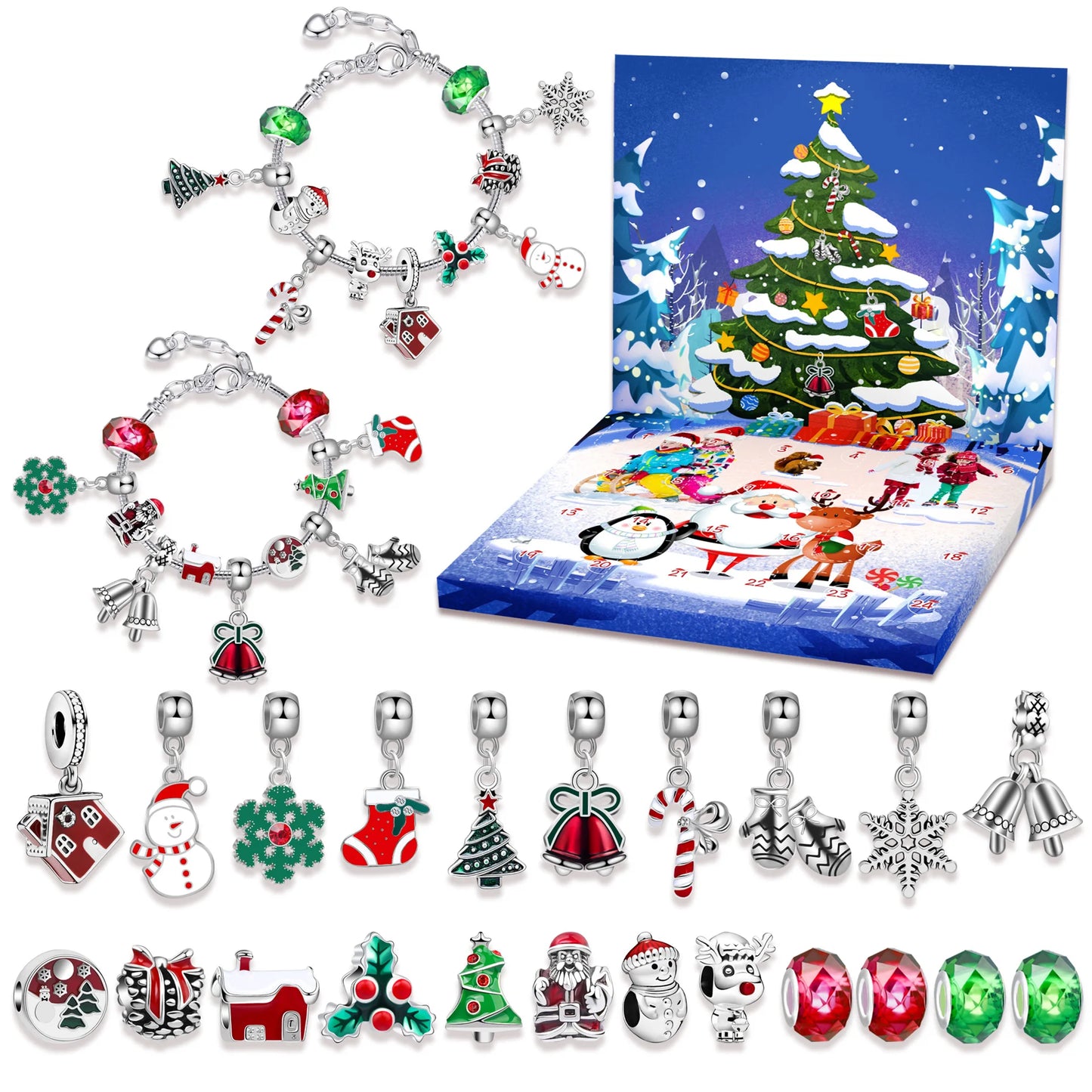 Advent kalender armbandenset – 24 dagen vol verrassende sieraden