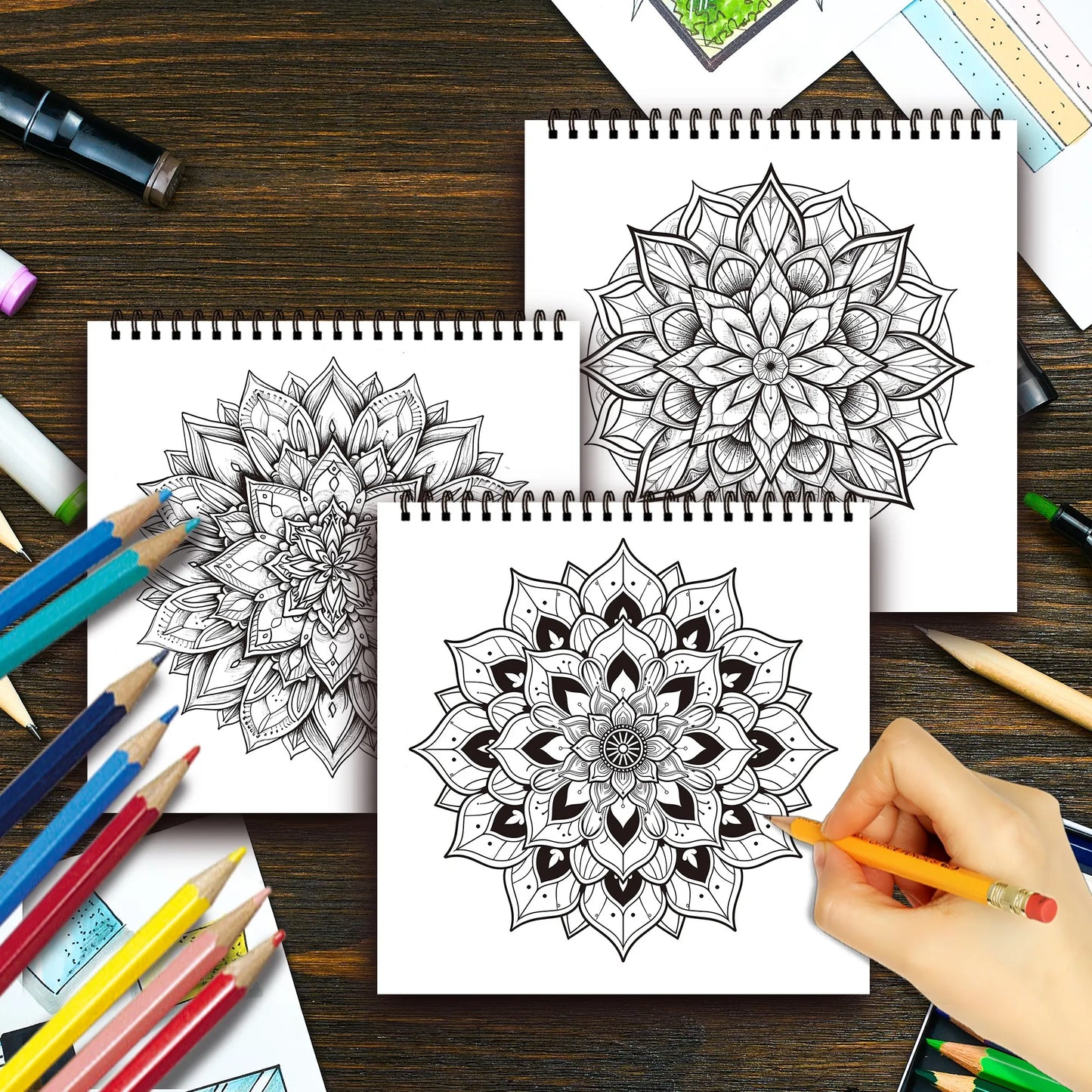 Kleurboek voor volwassenen – 30 rustgevende tekenpagina’s op dik papier - Pretty Flower