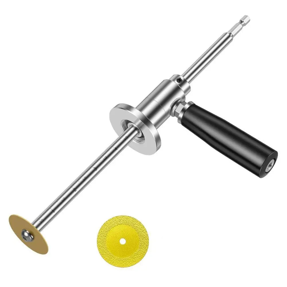 Maak moeiteloos perfecte snedes met de roestvrijstalen PVC buizensnijder – inclusief 5 messen en verstelbare diepte