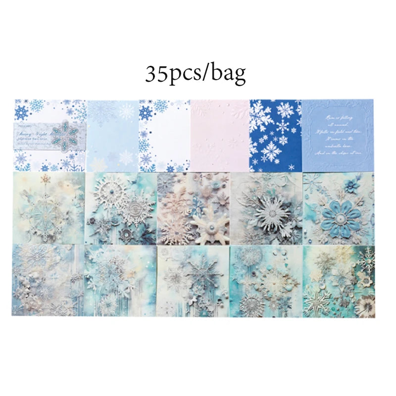 Papier voor kaarten maken en scrapbook vintage reliëf set