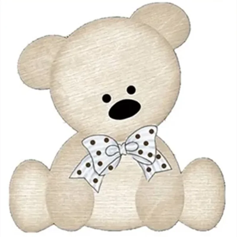 Snijmallen Beer met Strik voor Scrapbooking en Creatieve Kaarten