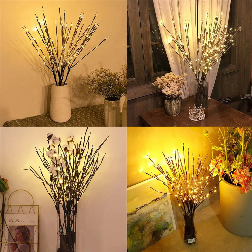 Verlicht Kerst figuur taklamp met LED kersenbloesem lichtjes voor sfeervolle decoratie