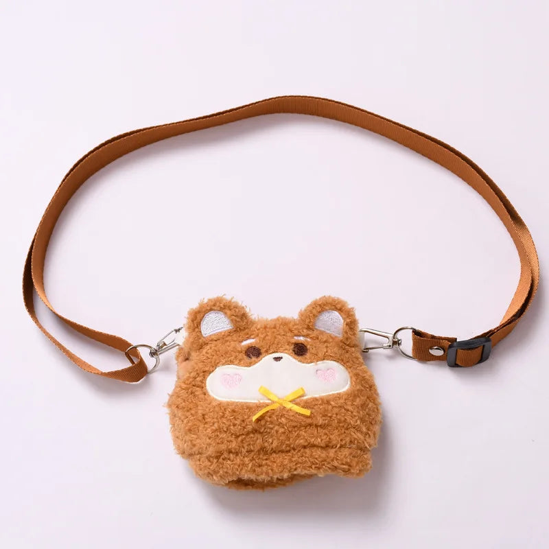 Kleding voor Labubu poppen – Dierenoutfit met schattige tas (15-17 cm)