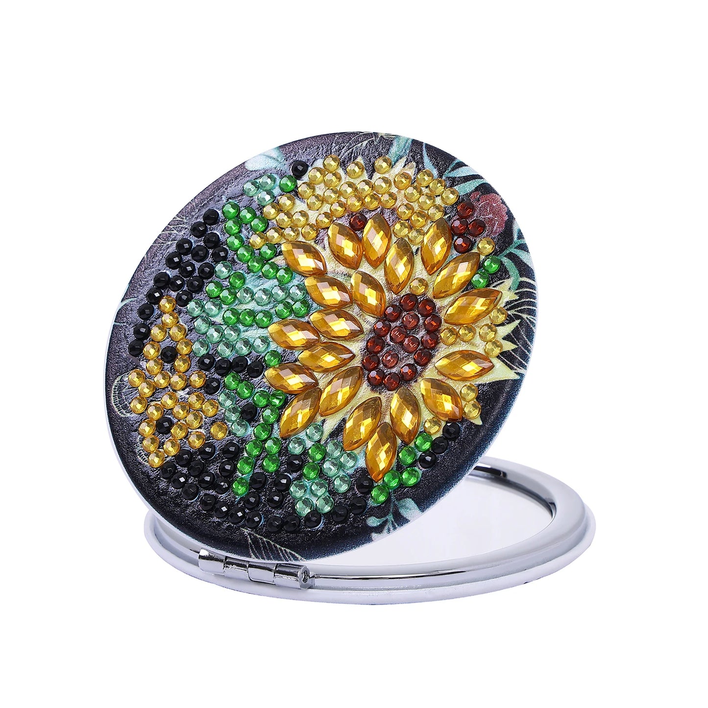 Diamond Painting Make-up Spiegel - Zonnebloem Ontwerp