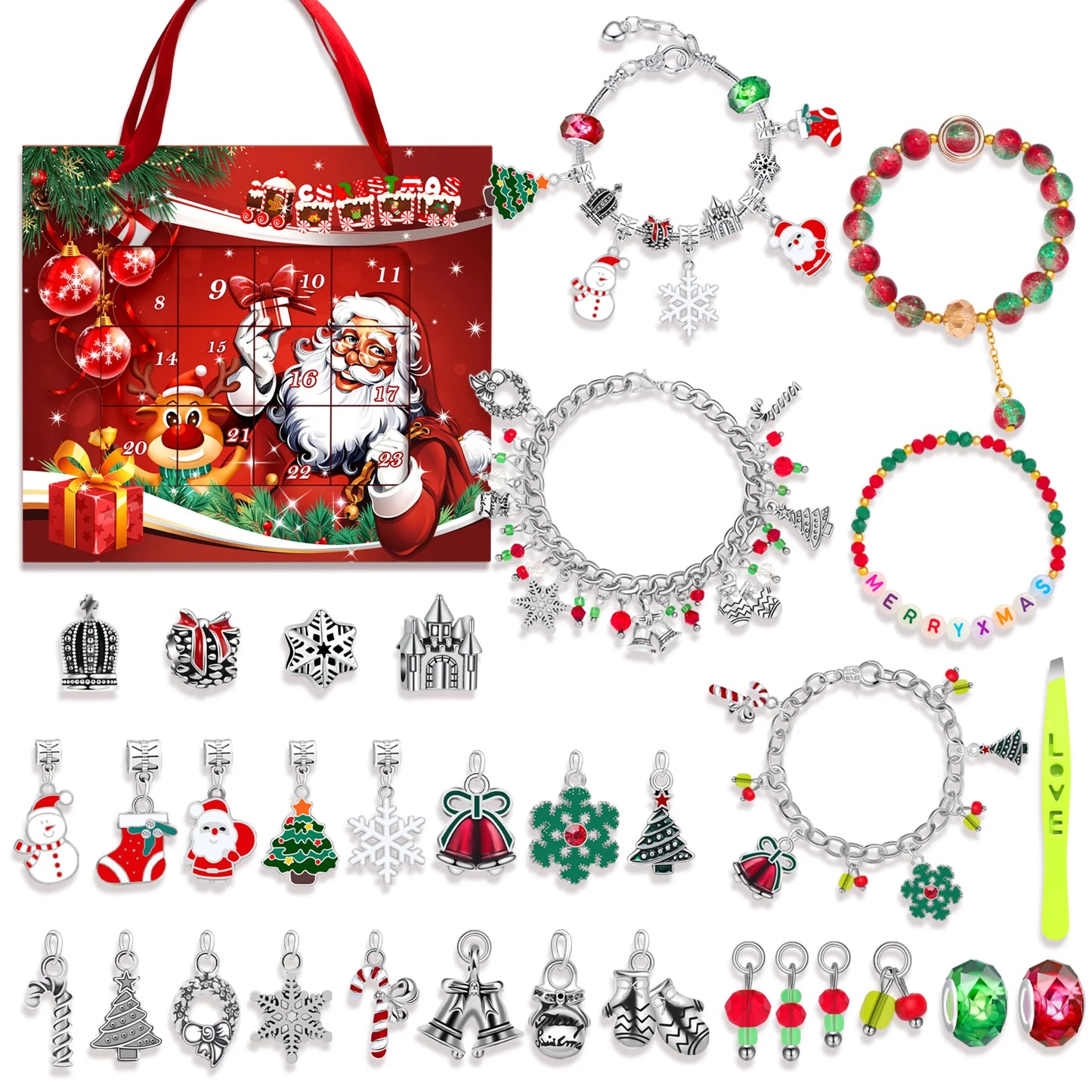 Advent kalender armbandenset – 24 dagen vol verrassende sieraden