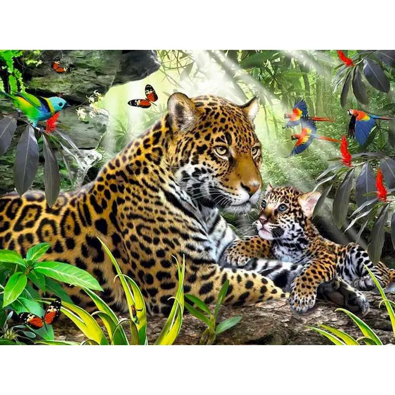 Schilderen op nummer Dieren - Dieren in levendige kleuren