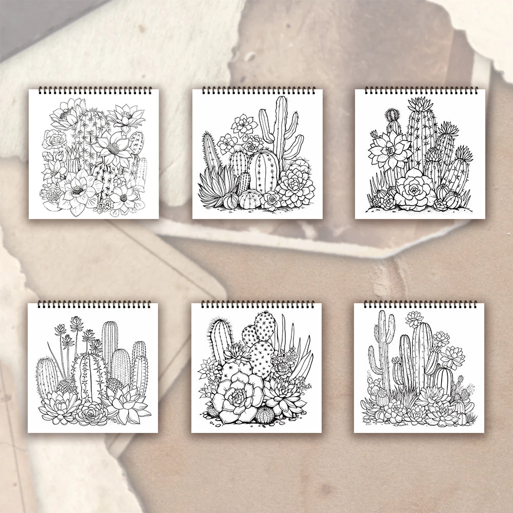 Kleurboek voor volwassenen en tieners – Spiraalbinding met dik papier voor ontspanning en creativiteit