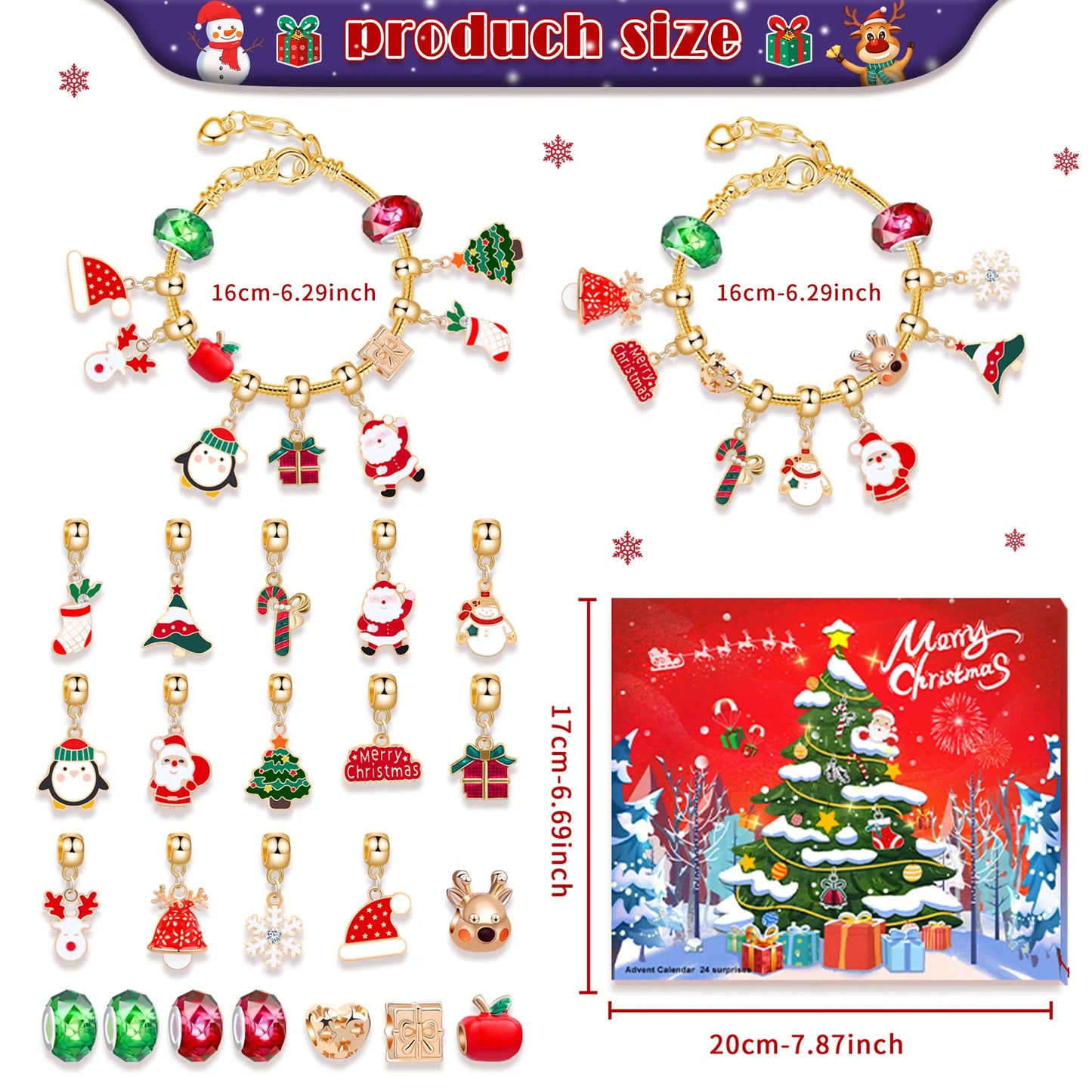 Advent kalender armband verrassing – 24 dagen aftellen met sieraden en kerstcadeaus