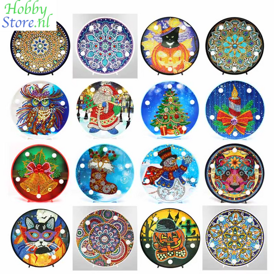 Diamond Painting Lamp Mandala Landschap