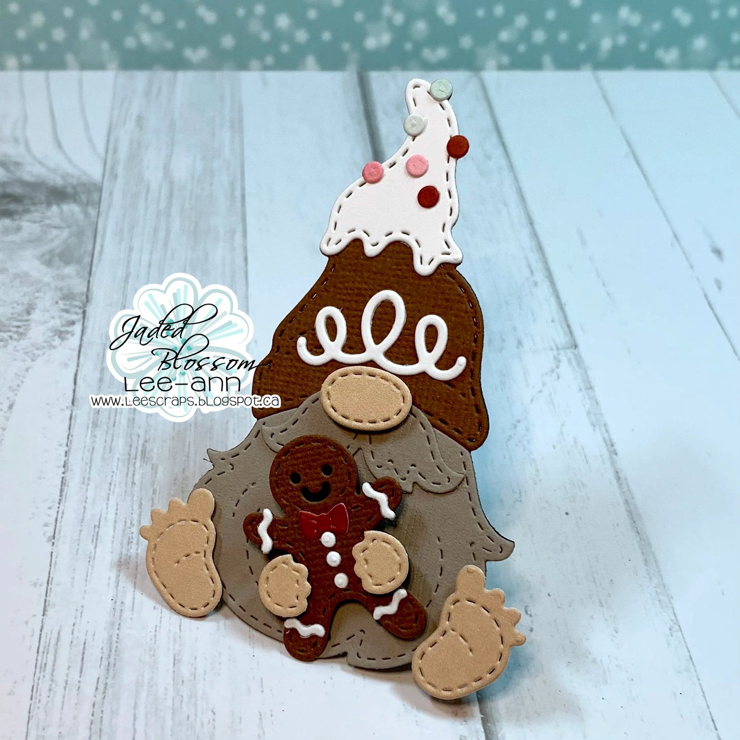 JB Collections Gnome add on snijmallen set voor creatieve kaarten en tafereeltjes - Gingerbread