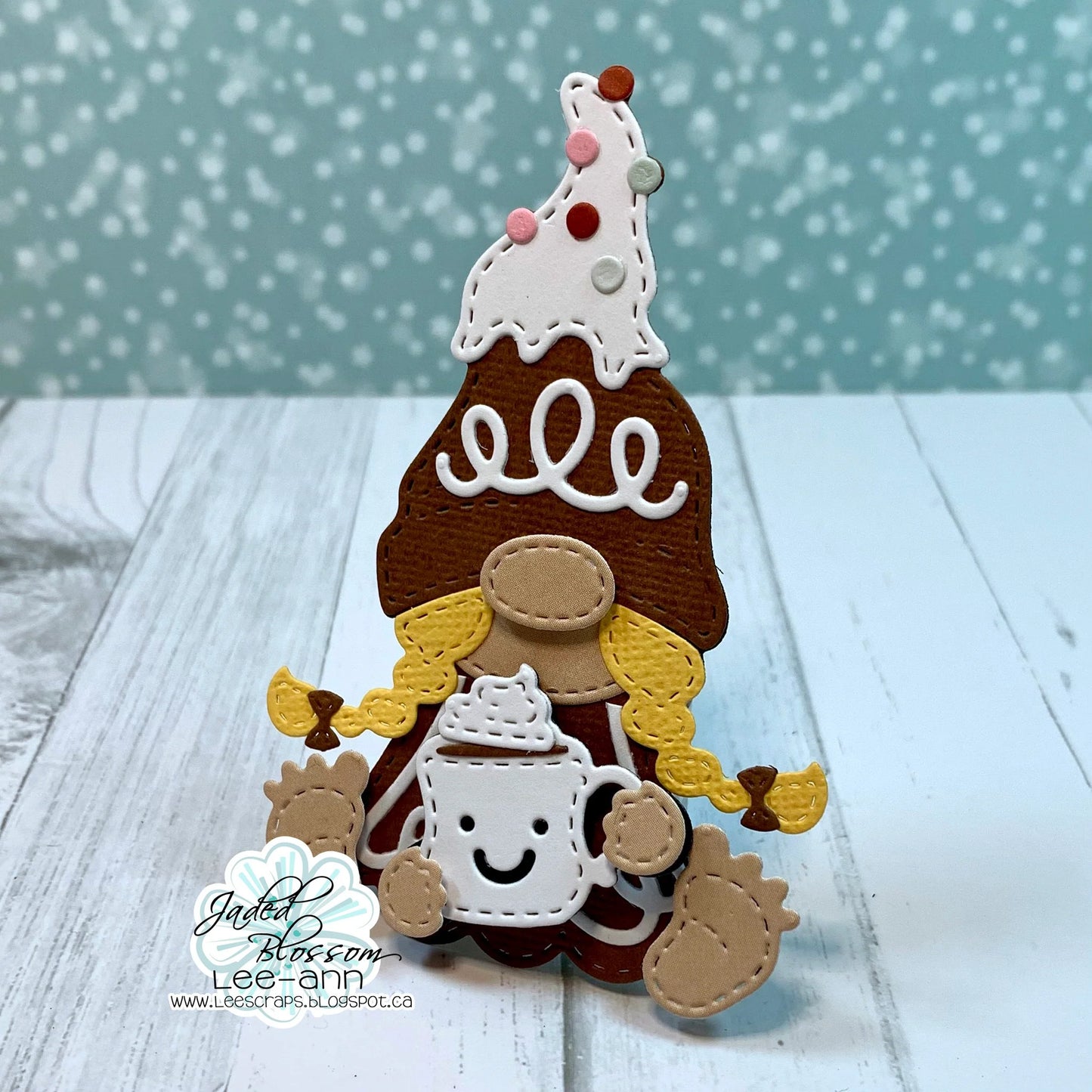 JB Collections Gnome add on snijmallen set voor creatieve kaarten en tafereeltjes - Gingerbread