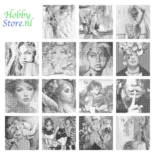 DOT Painting - Dikke Dames en Vrouwelijke Portretten