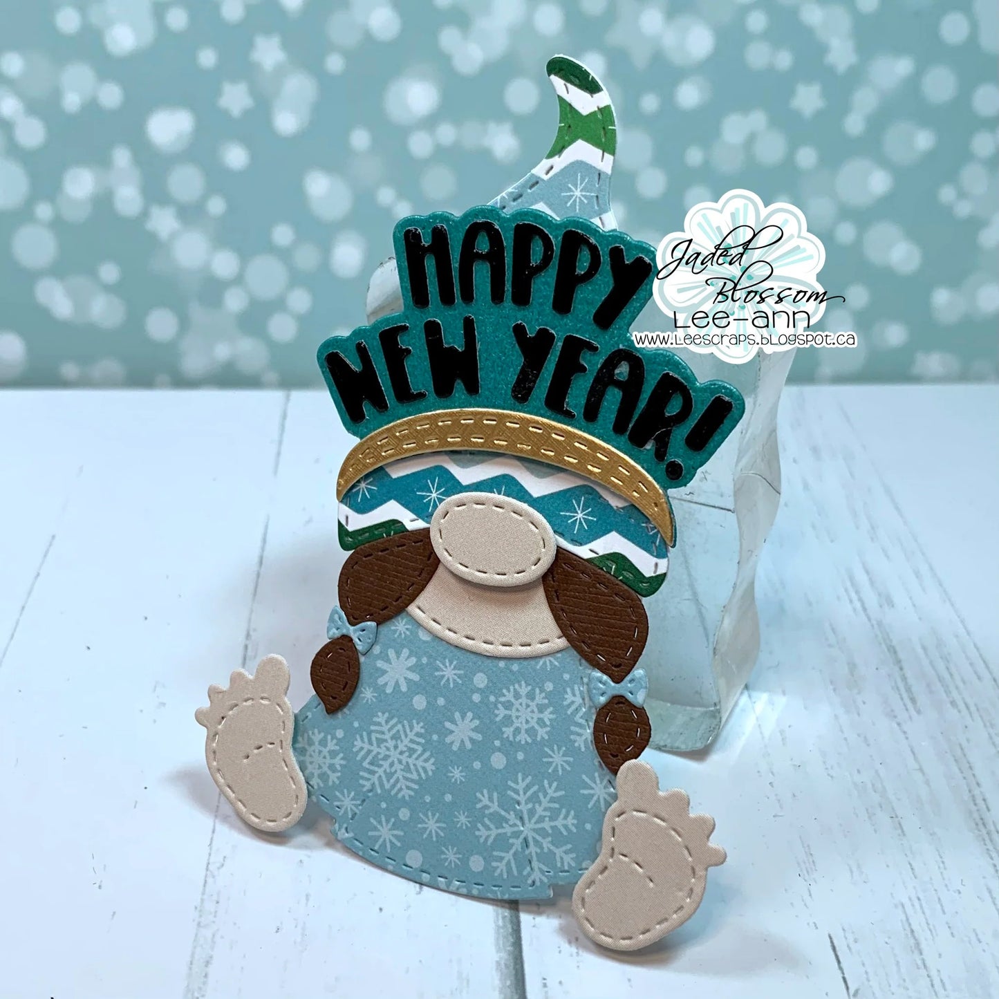 JB Collections Gnome add on snijmallen set voor creatieve kaarten en tafereeltjes - Nieuw jaar