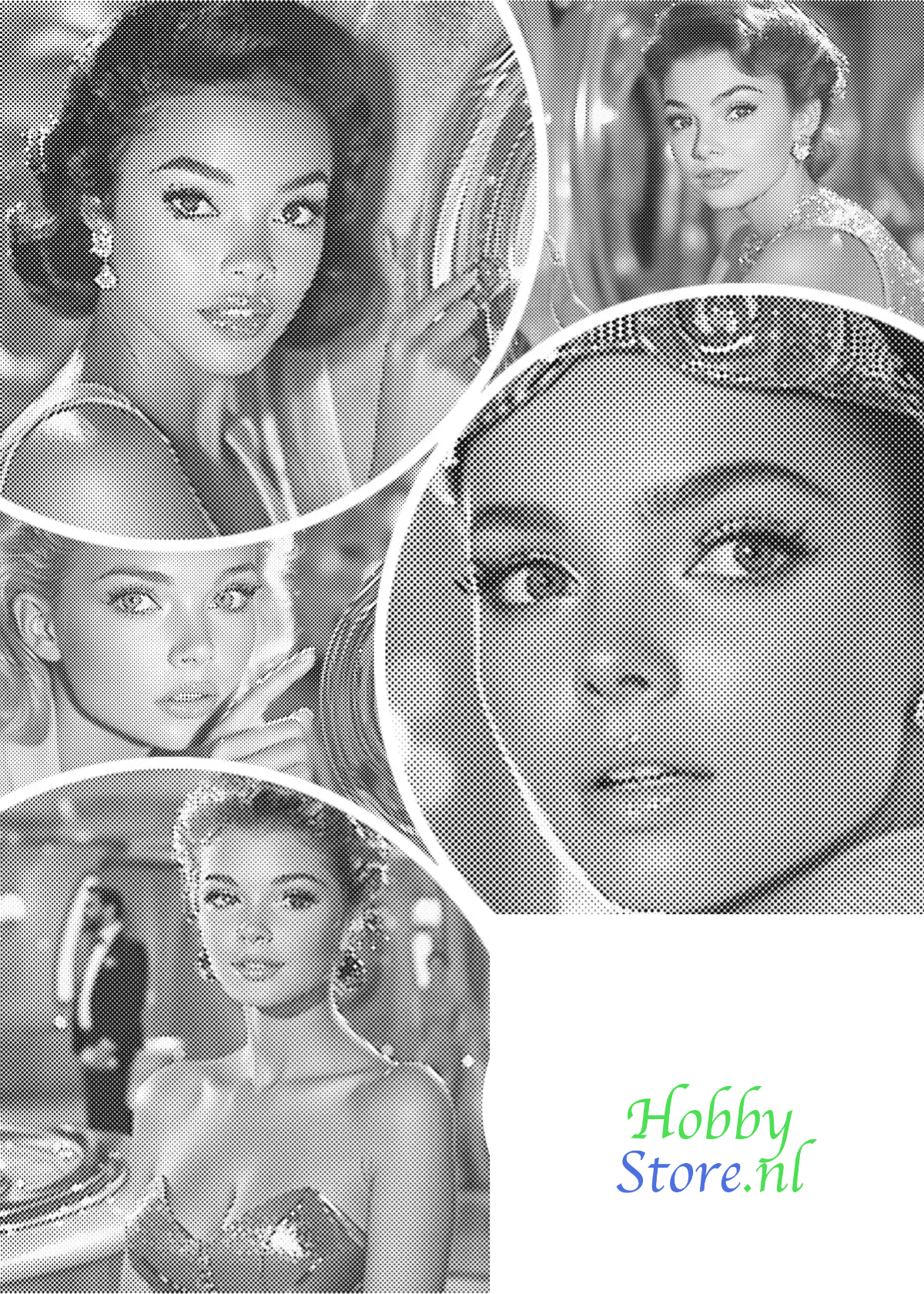 DOT Painting Portret – Stippenkunst op Canvas (40x50cm of 60x75cm)