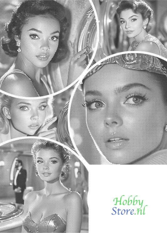 DOT Painting Portret – Stippenkunst op Canvas (40x50cm of 60x75cm)