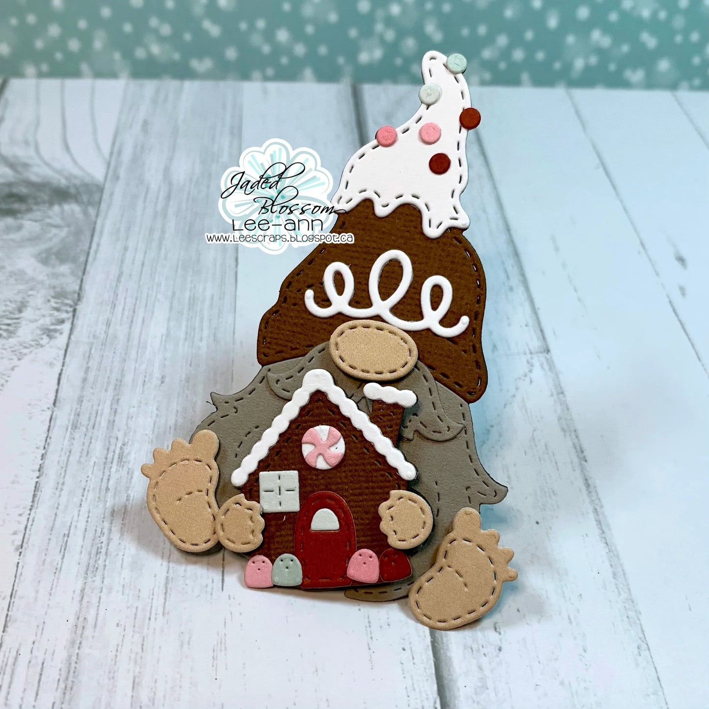 JB Collections Gnome add on snijmallen set voor creatieve kaarten en tafereeltjes - Gingerbread
