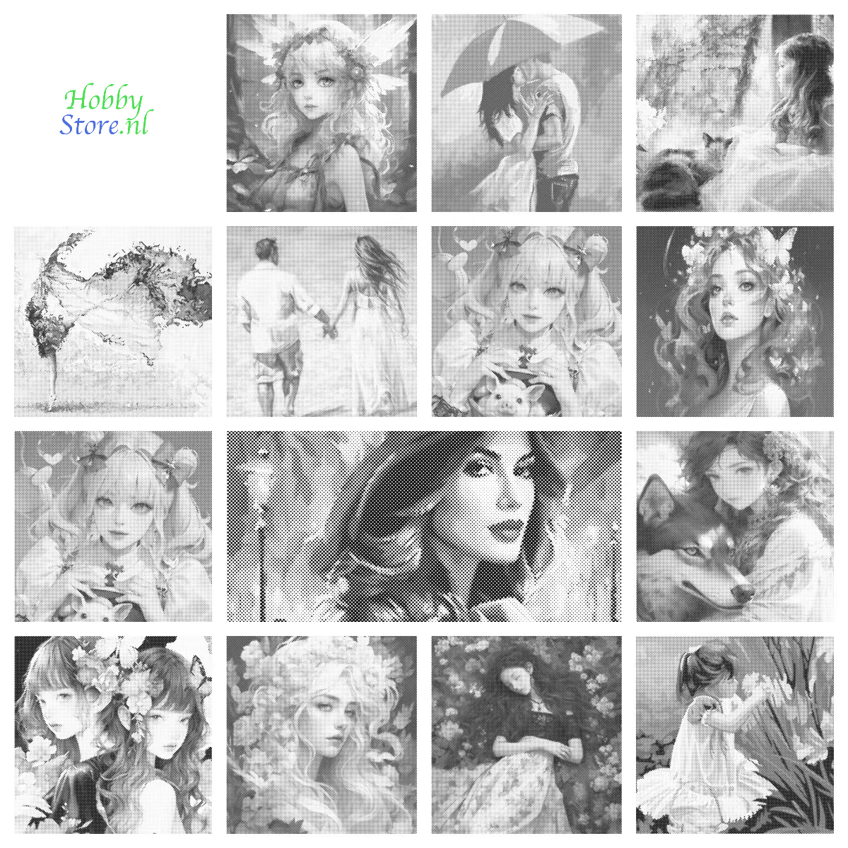 DOT Painting – Vrouwen | 40x50cm of 60x75cm