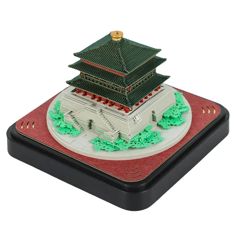 3D Papier Sculptuur Notitieblok / Scheurkalender Decoratie voor Feestdagen en Cadeaus