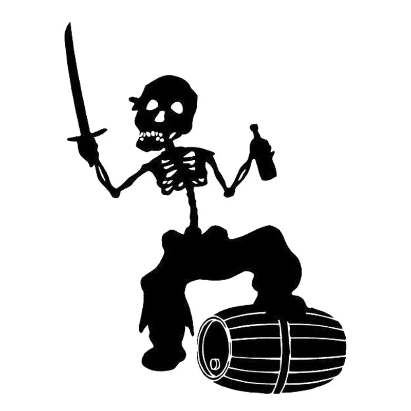 Metalen snijmal - Wijnvat Schedelman voor scrapbooking en kaarten