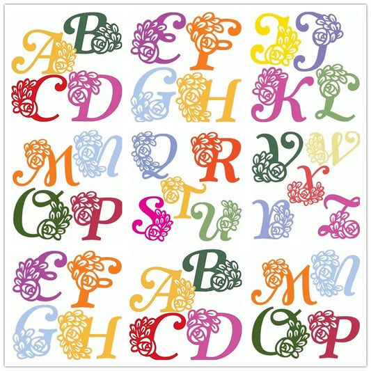 Metalen snijmal Bloem Letter voor scrapbooking en kaarten