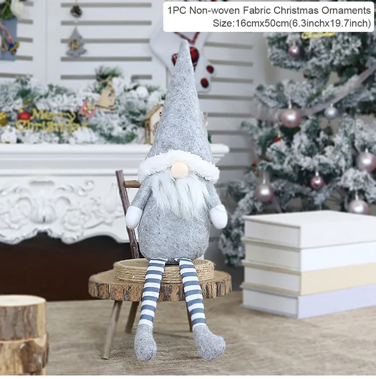 Kerst pop kerstman zonder gezicht decoratie voor huis en feest