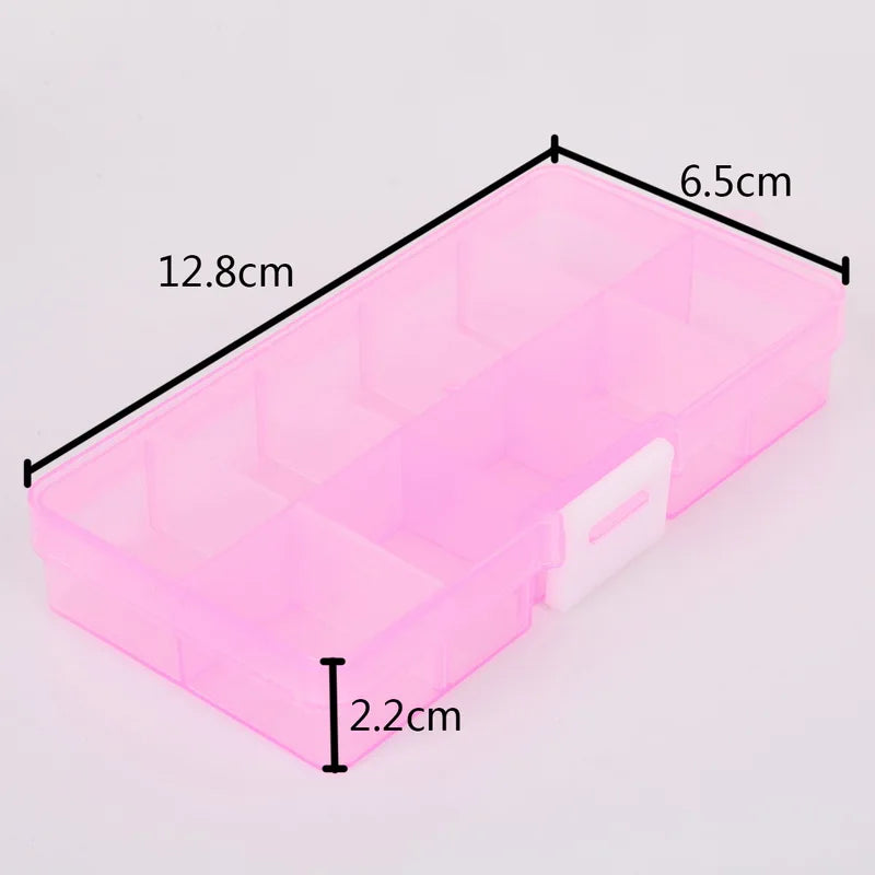 Diamond Painting Sorteer bakje transparant verstelbare opbergbox met 10 vakken