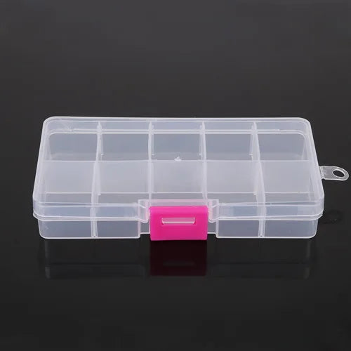 Diamond Painting Sorteer bakje transparant verstelbare opbergbox met 10 vakken