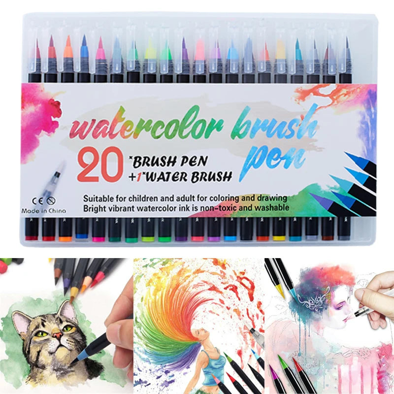 Stiften set – Professionele Art Brush Pens voor creatief tekenen en ontwerpen