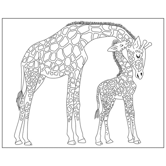 Transparante Siliconen Stempel Giraffe Patroon voor kaarten en Scrapbooking