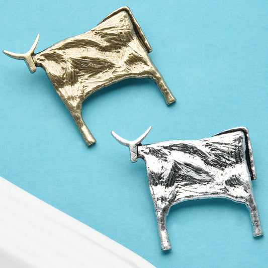 Broche Dieren | Vintage Stier Broche Unisex Dierensieraad