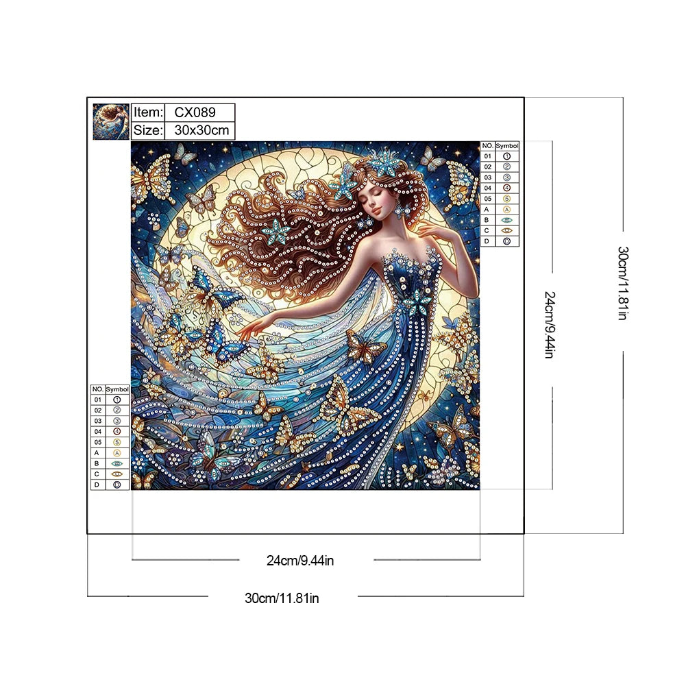 Diamond Painting Special met Strass Decoratie 30x30cm - CX091