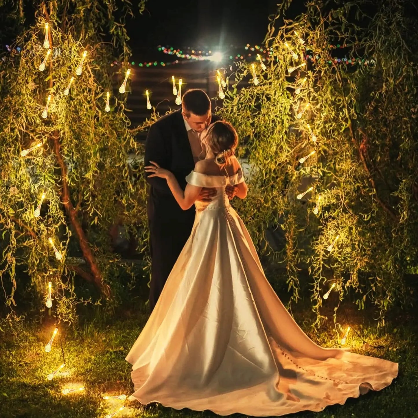 Solar Kerstverlichting tuinverlichting IP65 met 8 standen – sfeervolle buitenverlichting