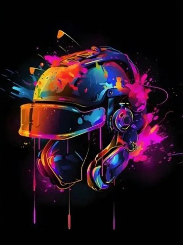 AB Diamond Painting op canvas - Fairy Dust Neon Game Controller