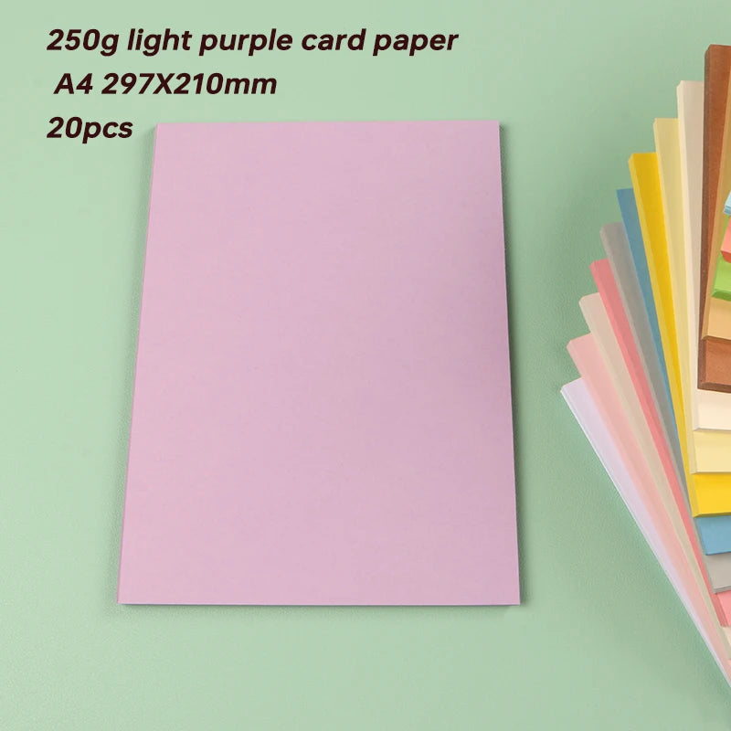 Papier voor plakboek en kaarten maken A4 250g gekleurd karton