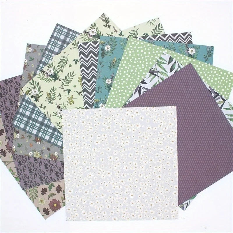 24 Vellen Bloemen Scrapbook Papier – 15,2 x 15,2 cm