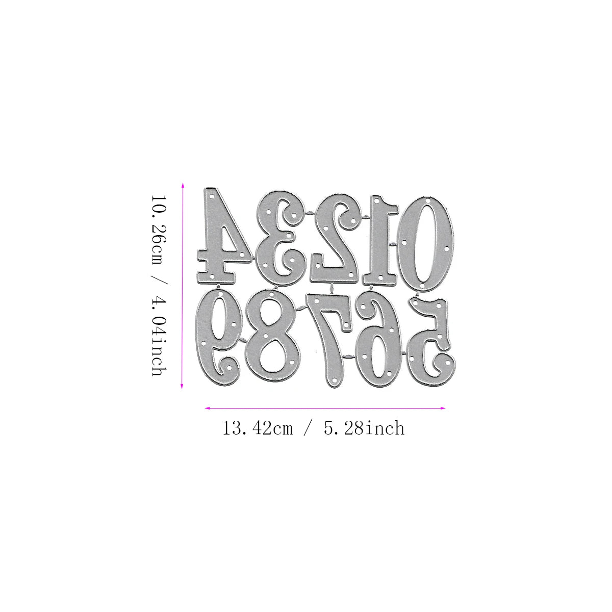 Metalen snijmal - Creatieve letters en cijfers voor scrapbooking