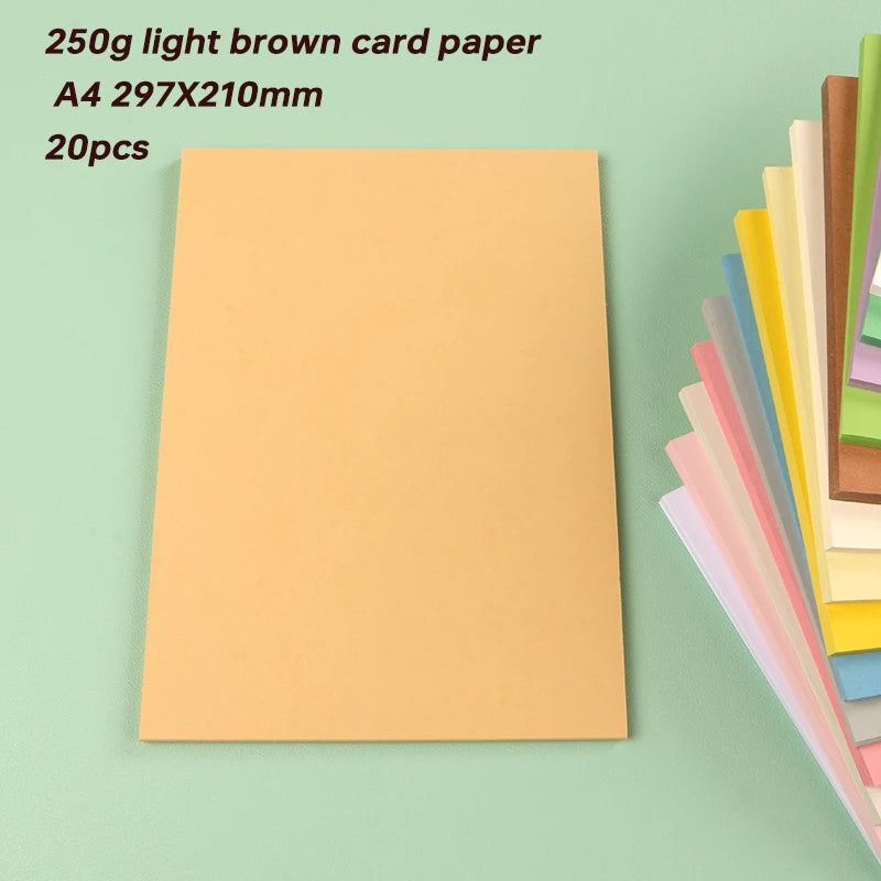 Papier voor plakboek en kaarten maken A4 250g gekleurd karton
