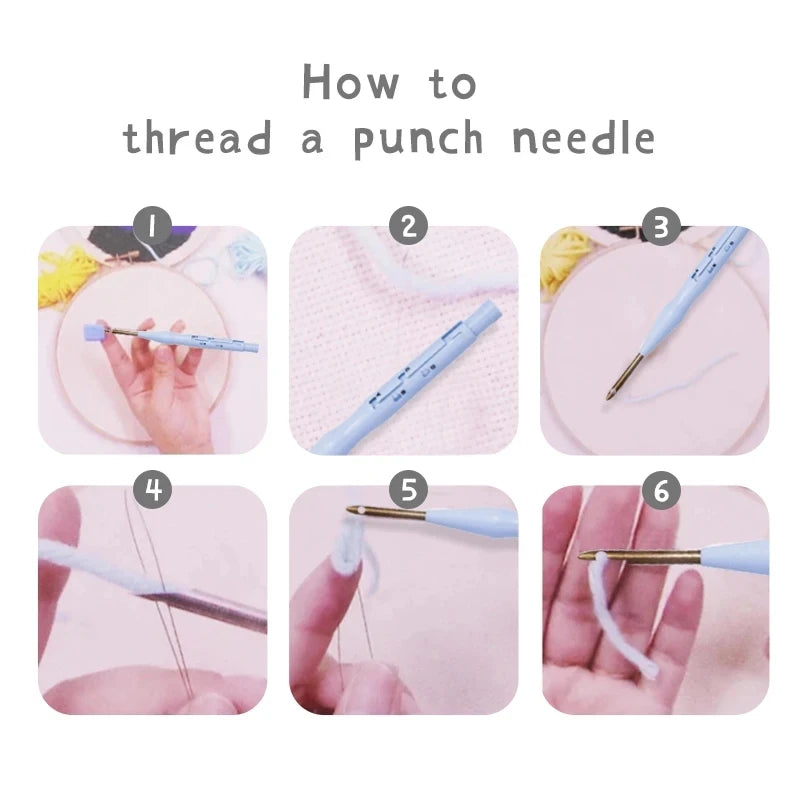 Punch Needle pakket voor beginners met borduurring en complete startersset - CCX-553-2020