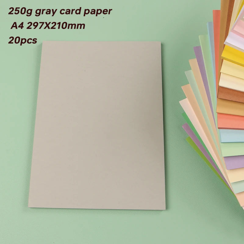 Papier voor plakboek en kaarten maken A4 250g gekleurd karton