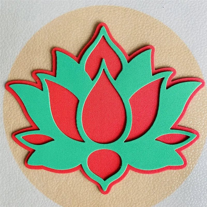 Metalen snijmal - Uitgesneden Lotus Bloem (13x15 cm)