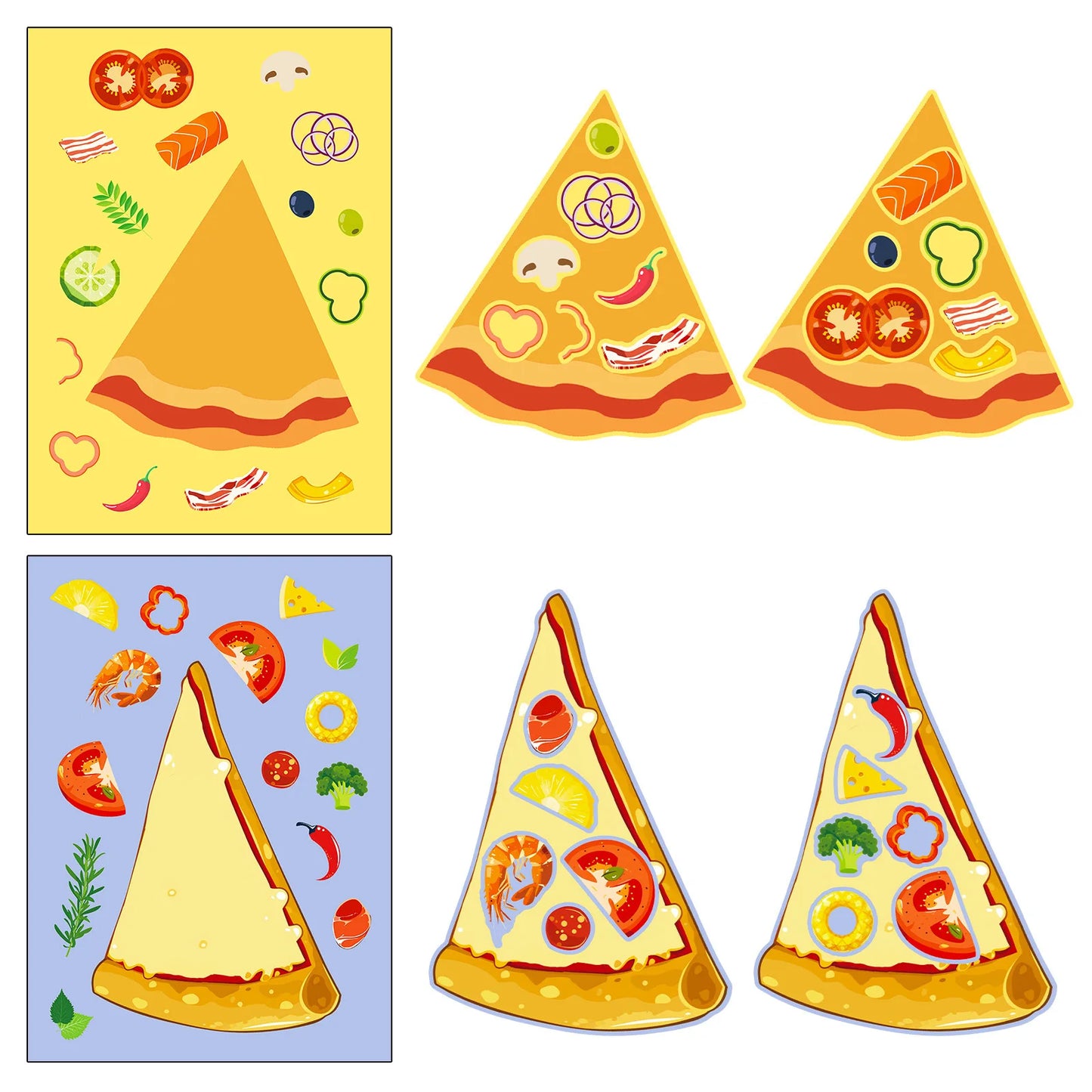 Sticker pret voor kinderen met creatieve puzzelstickers set