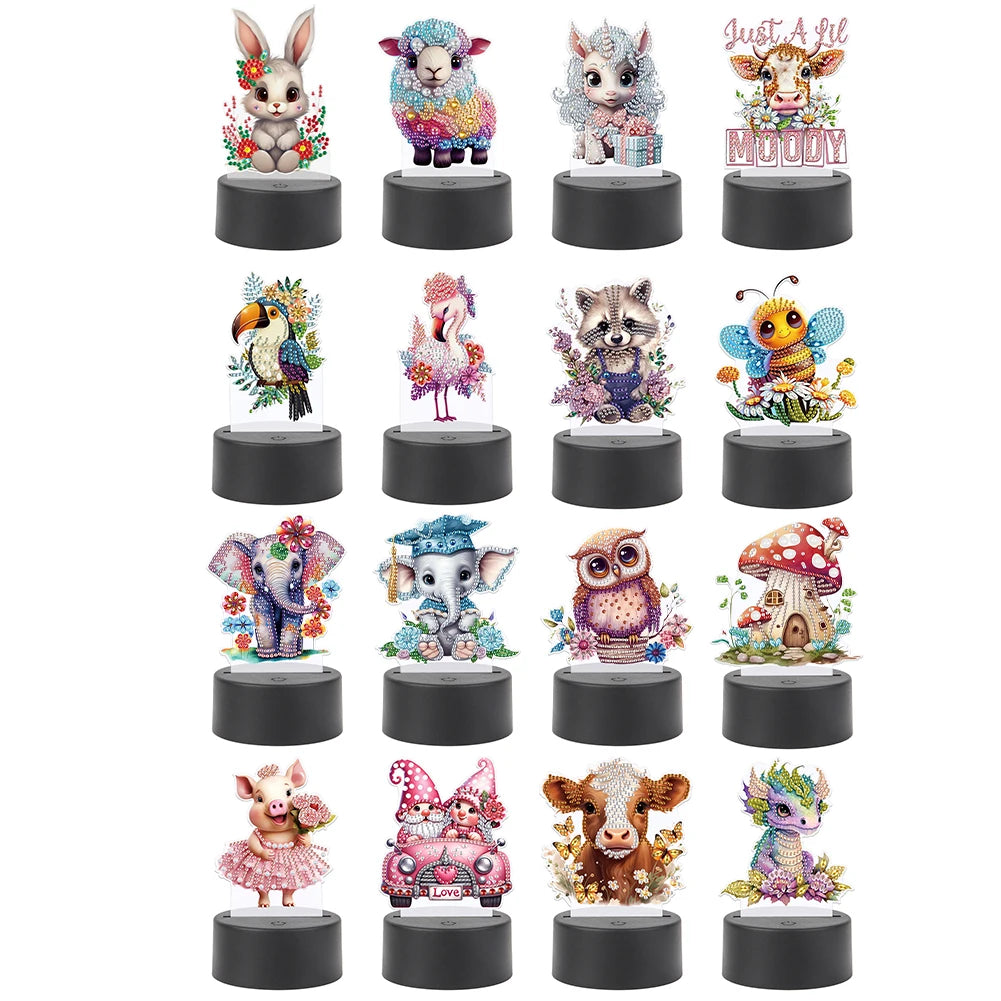 Diamond Painting Lamp Dubbelzijdige LED Nachtlamp van Acryl