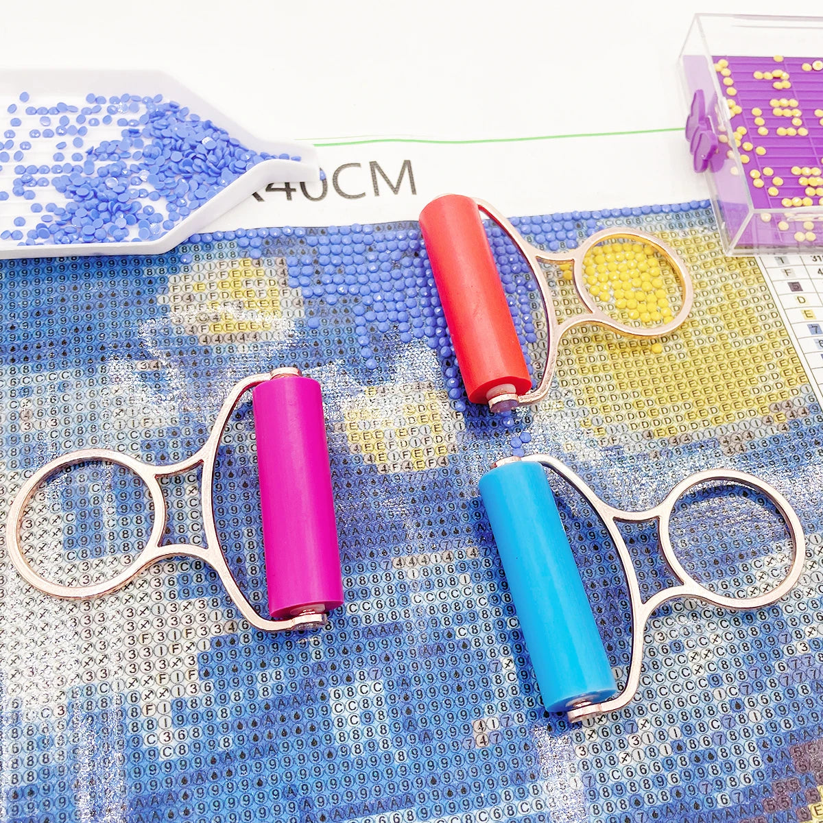 Diamond Painting RVS Metalen Roller Pen voor Strakke Steentjes