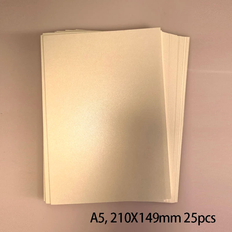 25 kleuren glanzend knutselpapier A5 - 250g voor DIY & scrapbooking