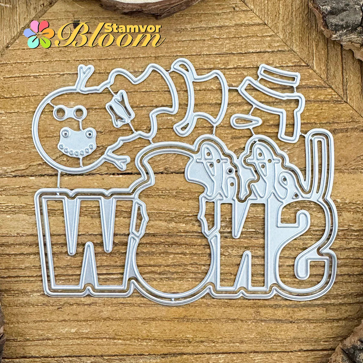 Snijmal Winterse Sneeuwpop met Let It Snow Tekst voor Kaarten en Scrapbooking