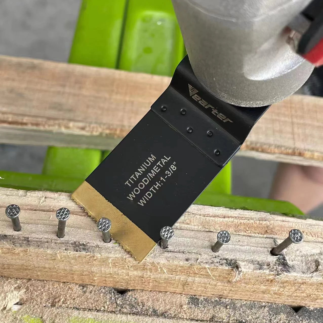 2 stuks universele titanium gecoate multitool zaagbladen 8,6/11,2 cm voor metaal, hout en kunststof