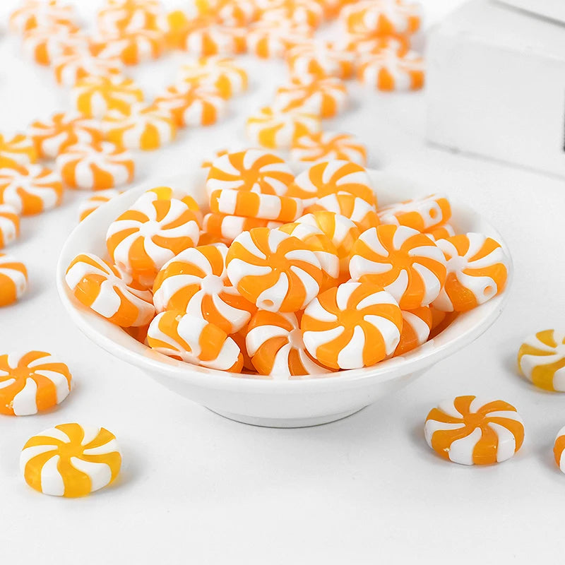 Kerst ornament voor in Kerstboom rood wit snoep decoratie set 10 stuks