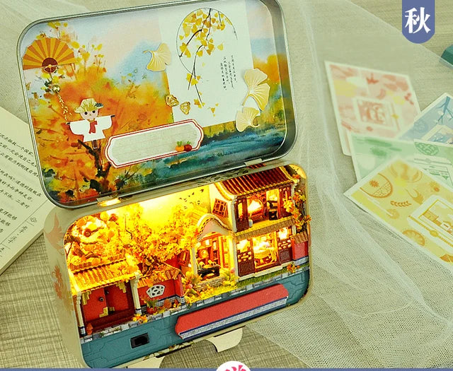 Zelfbouw Miniatuurhuisje in Theaterdoos – Creatieve Bouwset