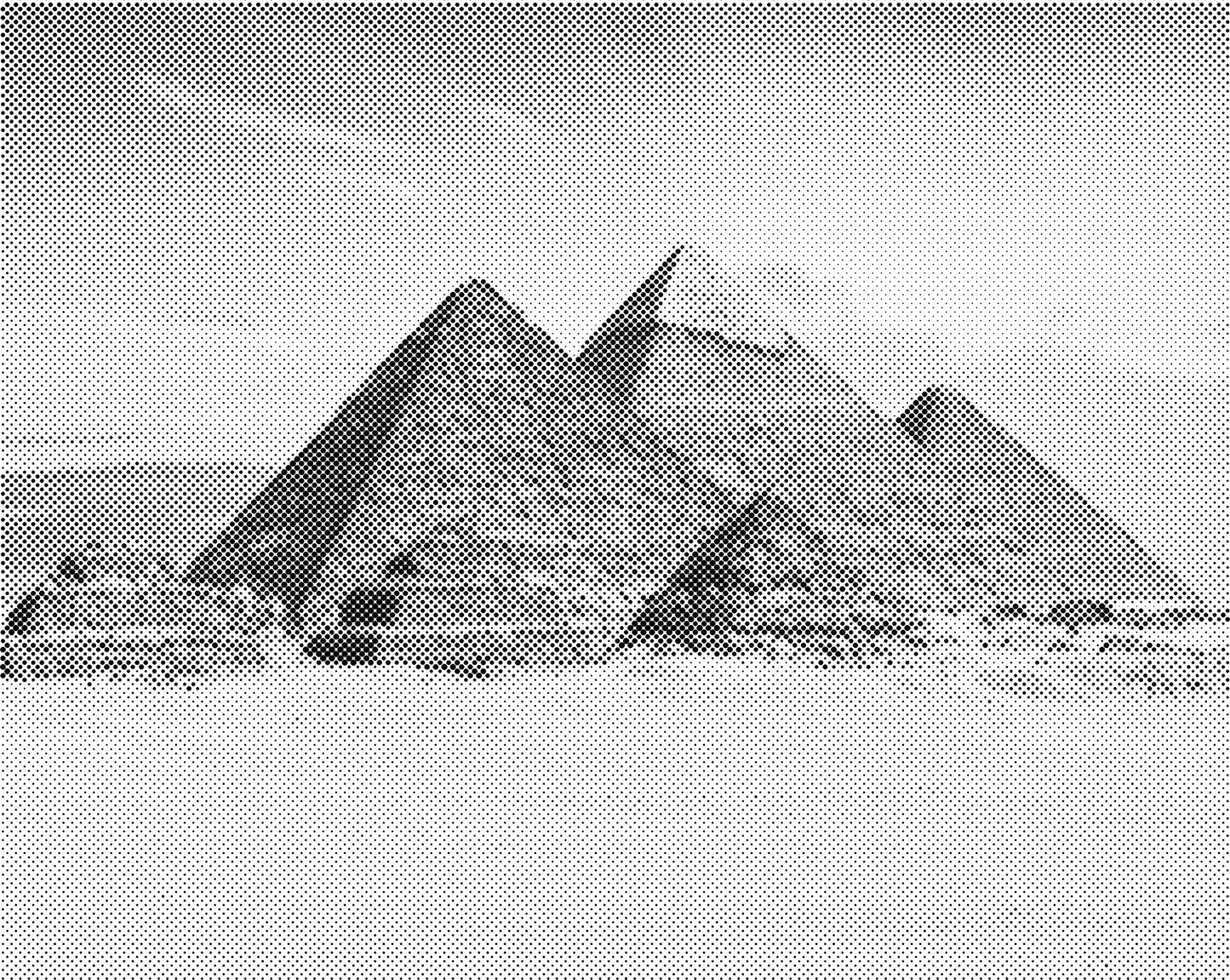 DOT Painting Landschappen - Voorbedrukt Canvas (40x50 cm of 60x75 cm)